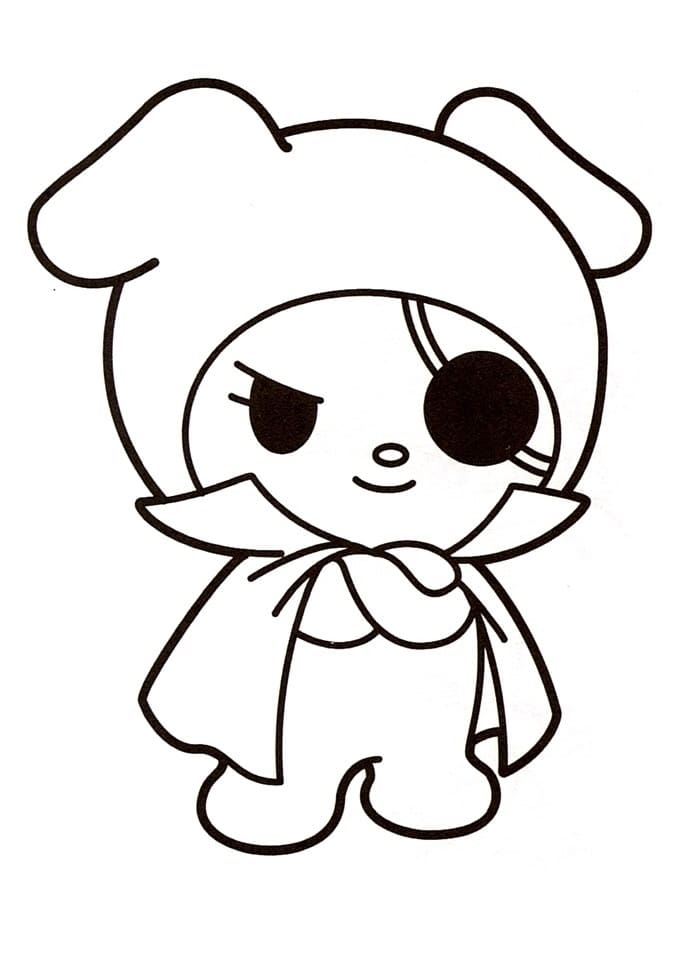 My Melody Pirate Coloring Game My Melody Pirate
