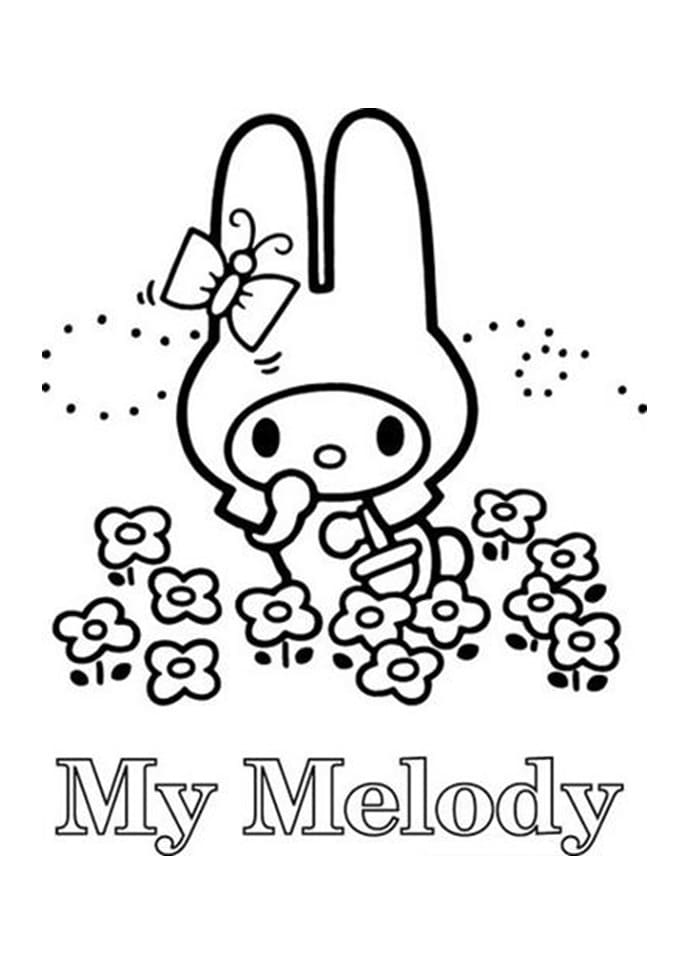 My Melody is Cute Coloring Game My Melody is Cute