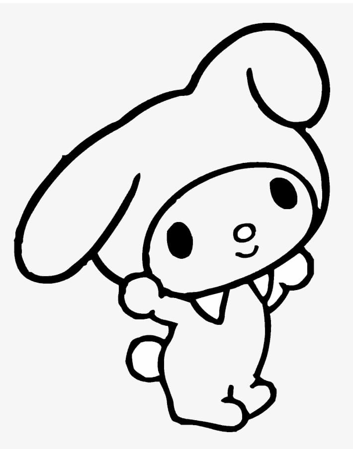My Melody is Happy Coloring Game My Melody is Happy
