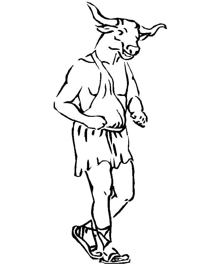 Mystery Minotaur Coloring Game Mystery Minotaur
