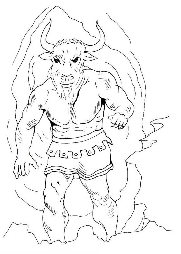 Mythical Minotaur Coloring Game Mythical Minotaur