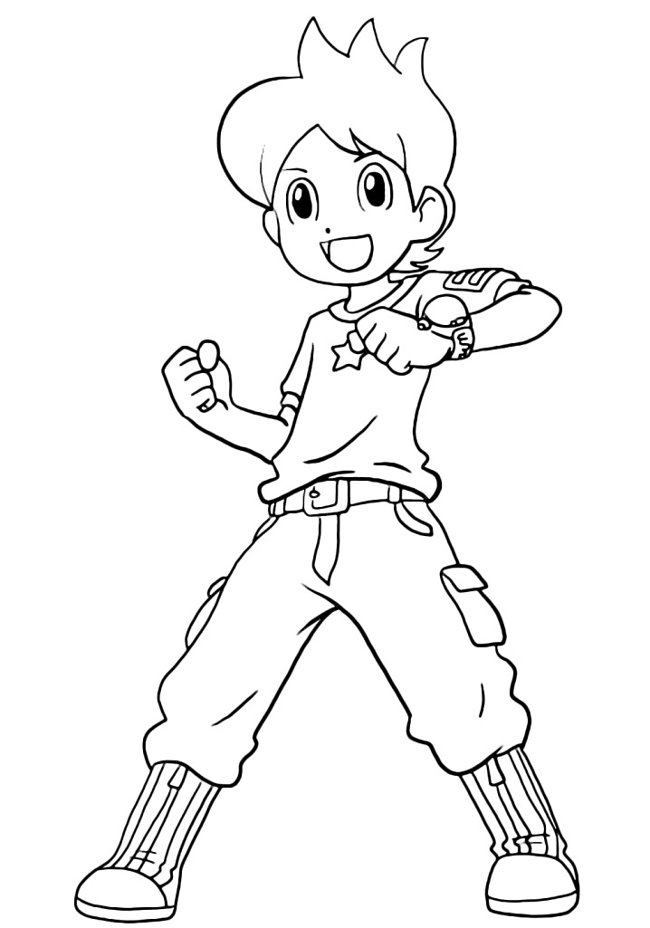 Nathan Adams Yo kai Watch Coloring Game Nathan Adams Yo kai Watch