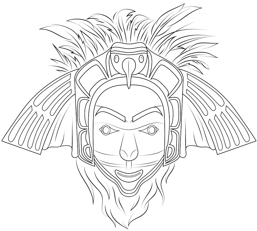 Native American Eagle Mask