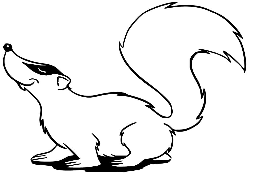 Naughty Badger Coloring Game Naughty Badger