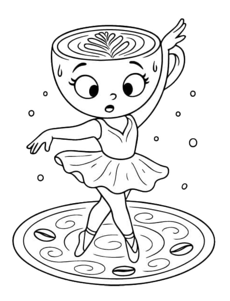 Nice Ballerina Cappuccina Coloring Game Nice Ballerina Cappuccina