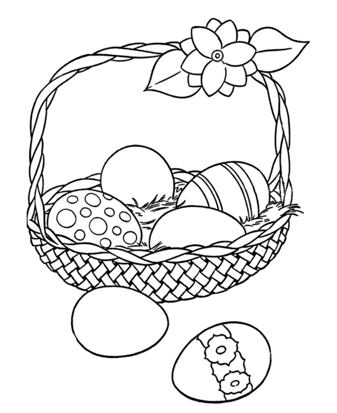 Nice Easter Basket Coloring Game Nice Easter Basket