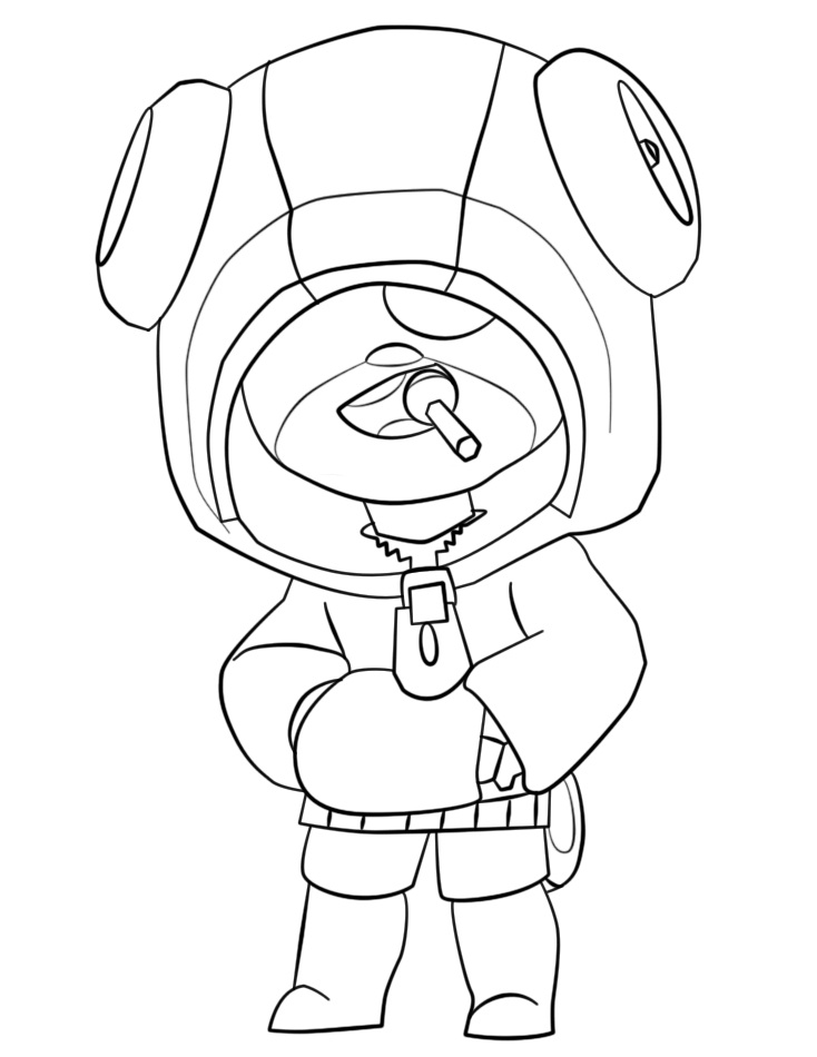 Nice Leon Brawl Stars Coloring Game Nice Leon Brawl Stars