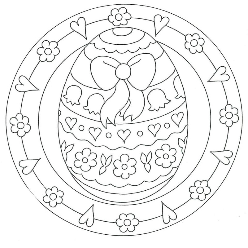 Nice Mandala Easter Coloring Game Nice Mandala Easter