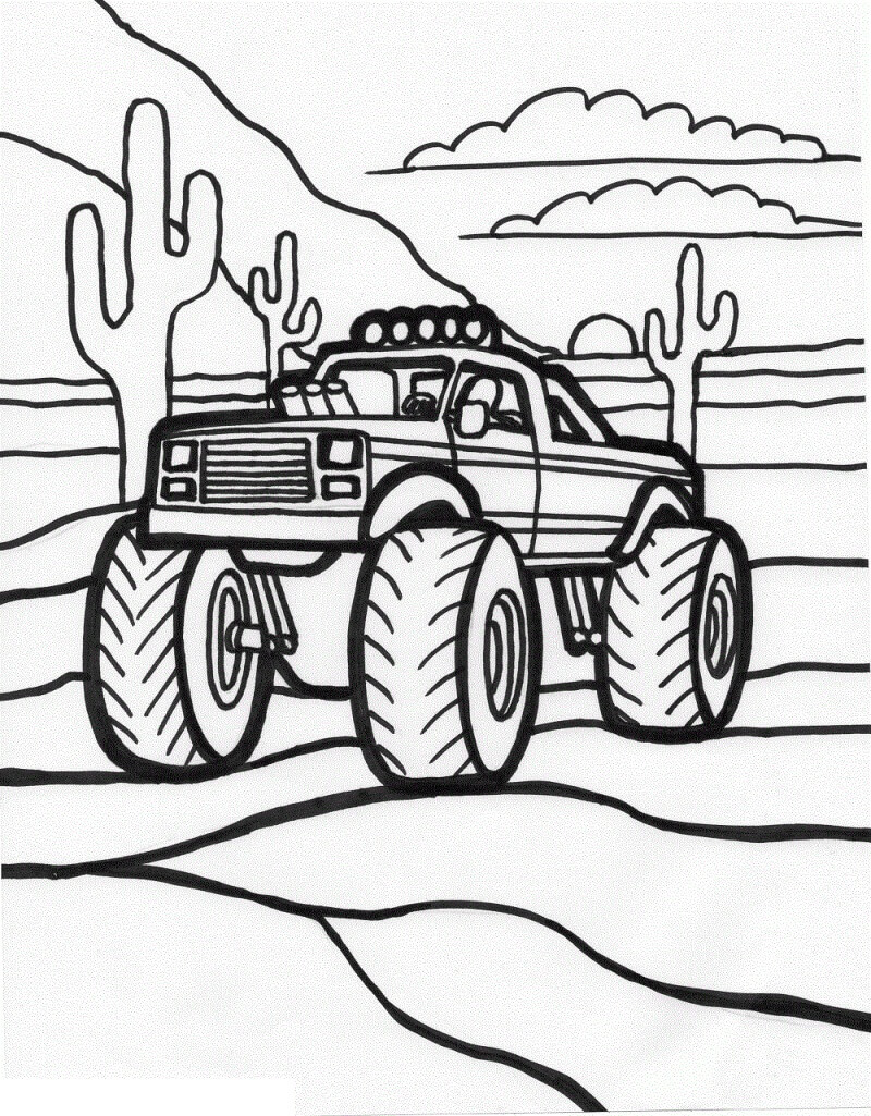 Nice Monster Truck Coloring Game Nice Monster Truck