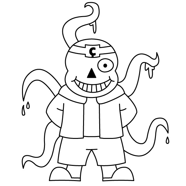 Nightmare Line Sans Coloring Game Nightmare Line Sans