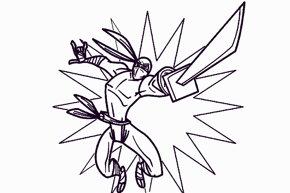 Ninja warrior Coloring Game Ninja warrior