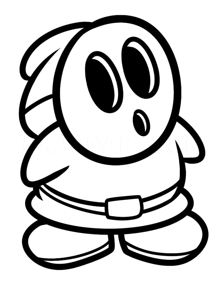Nintendo Shy Guy Mario Coloring Game Nintendo Shy Guy Mario