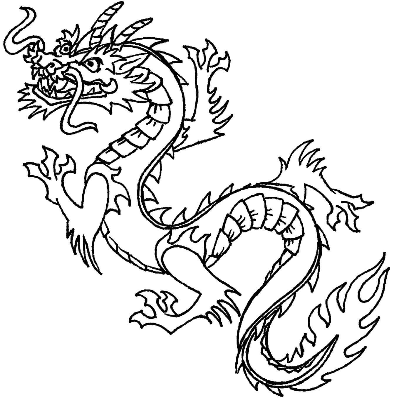 Normal Chinese Dragon Coloring Game Normal Chinese Dragon