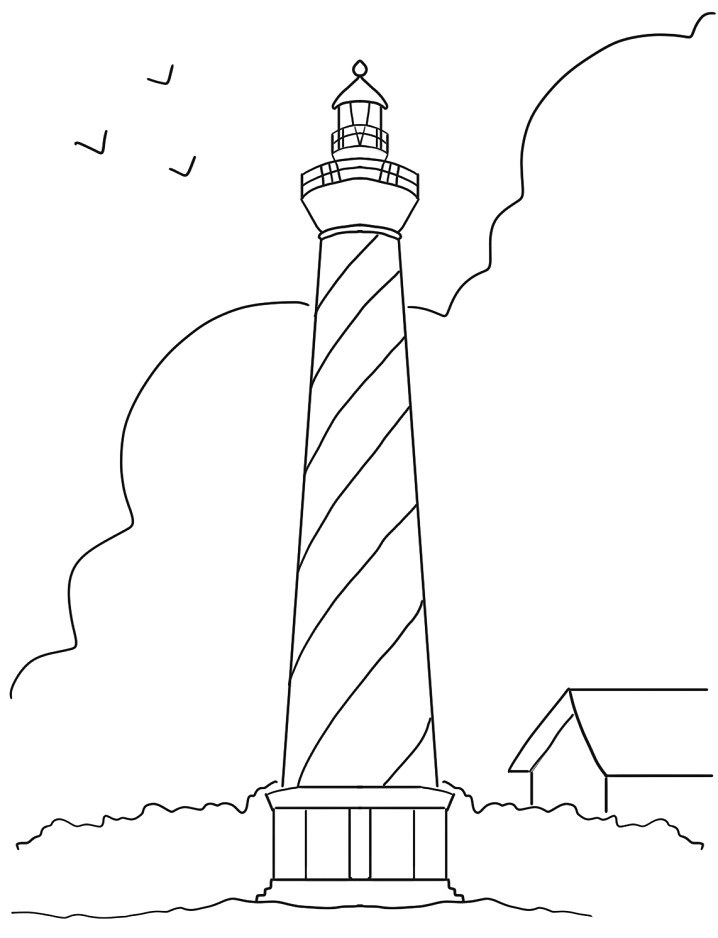 Normal Lighthouse Coloring - Play Free Coloring Game Online