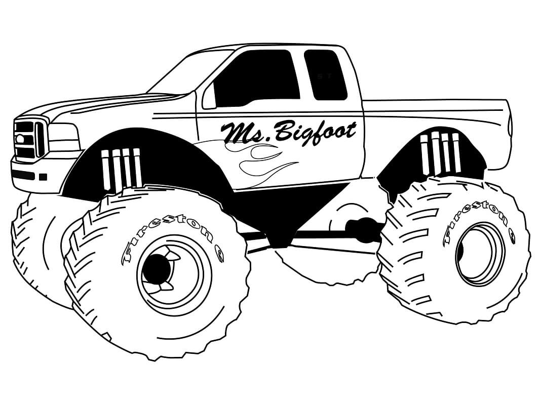 Normal Monster Truck Coloring Game Normal Monster Truck