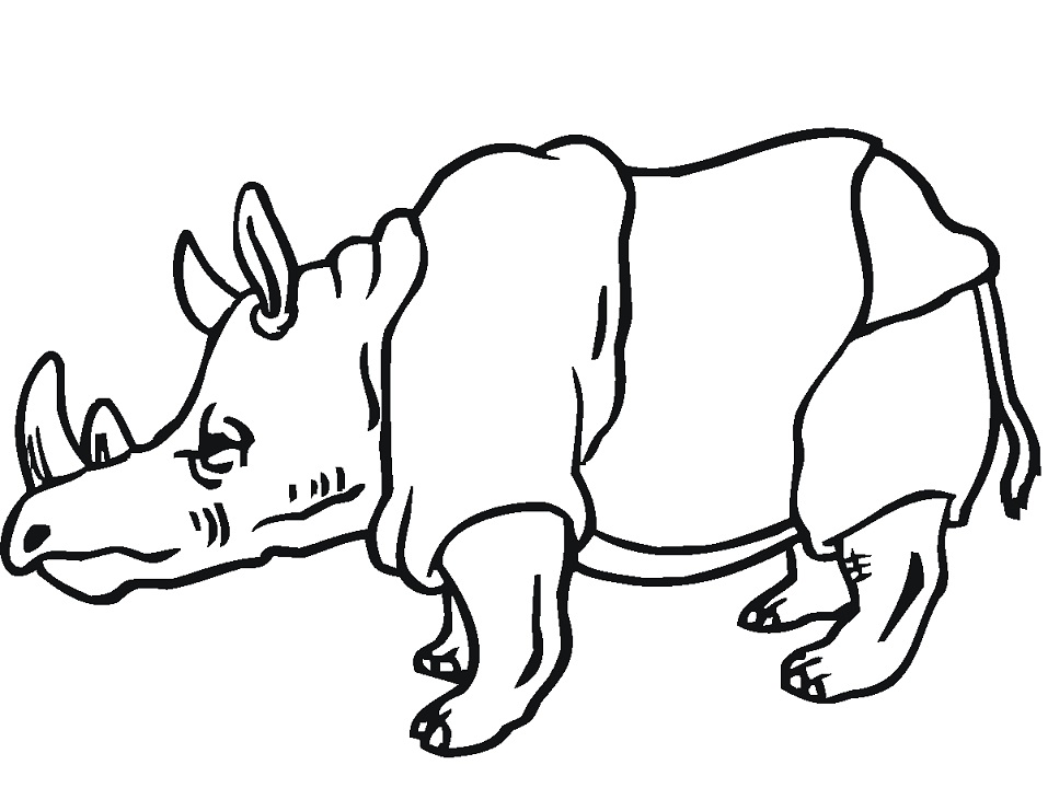 Normal Rhino Coloring - Play Free Coloring Game Online