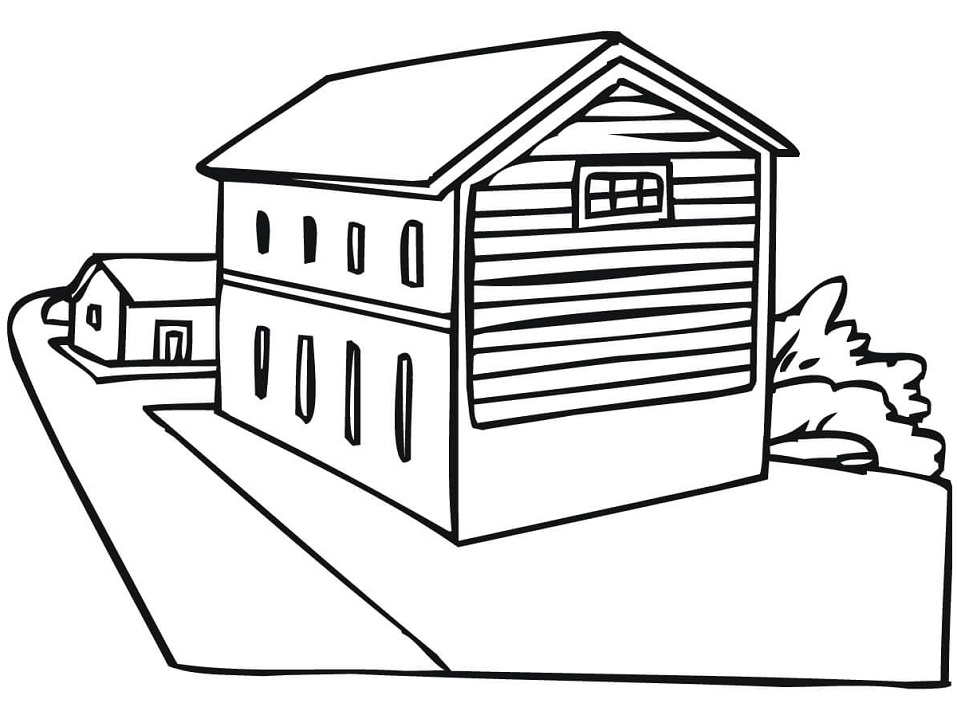Norway Typical House Coloring Game Norway Typical House