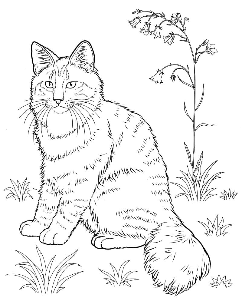 Norwegian Forest Cat Coloring Game Norwegian Forest Cat
