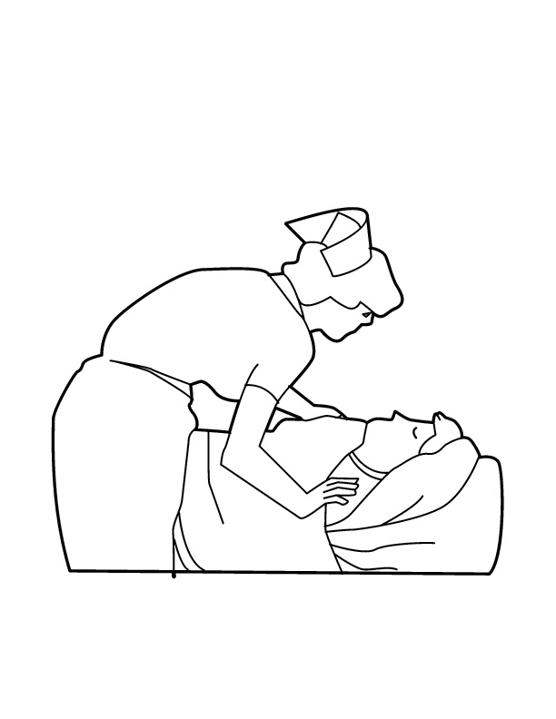 Nurse Checking Patient Coloring Game Nurse Checking Patient