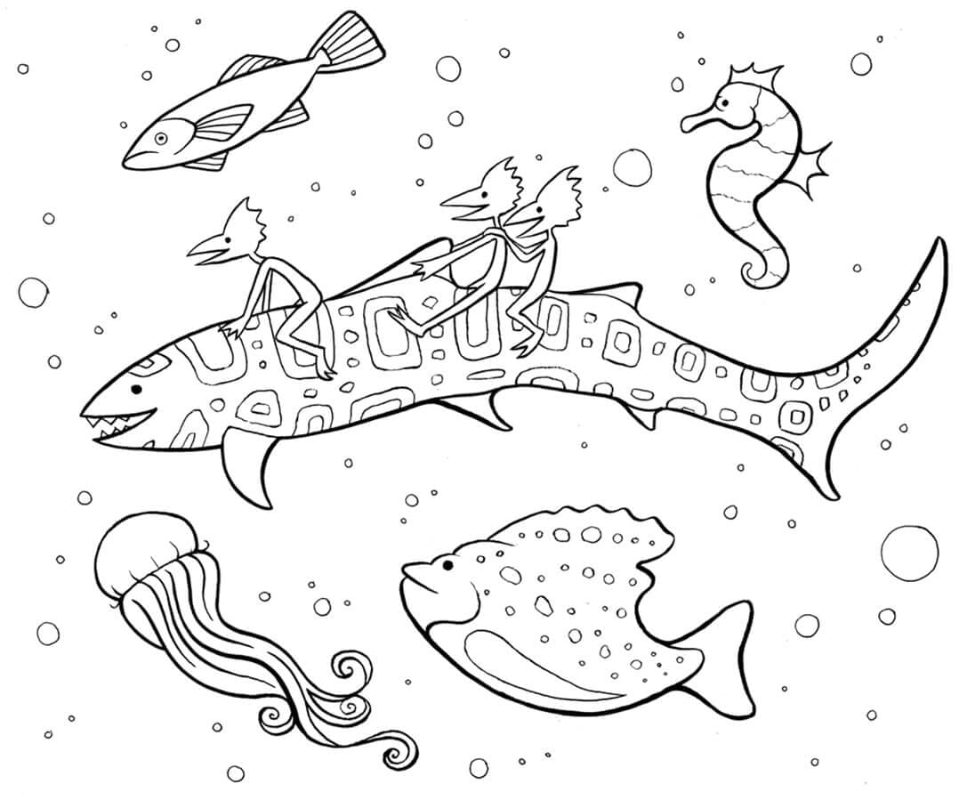 Ocean Animals Mindfulness Coloring Game Ocean Animals Mindfulness