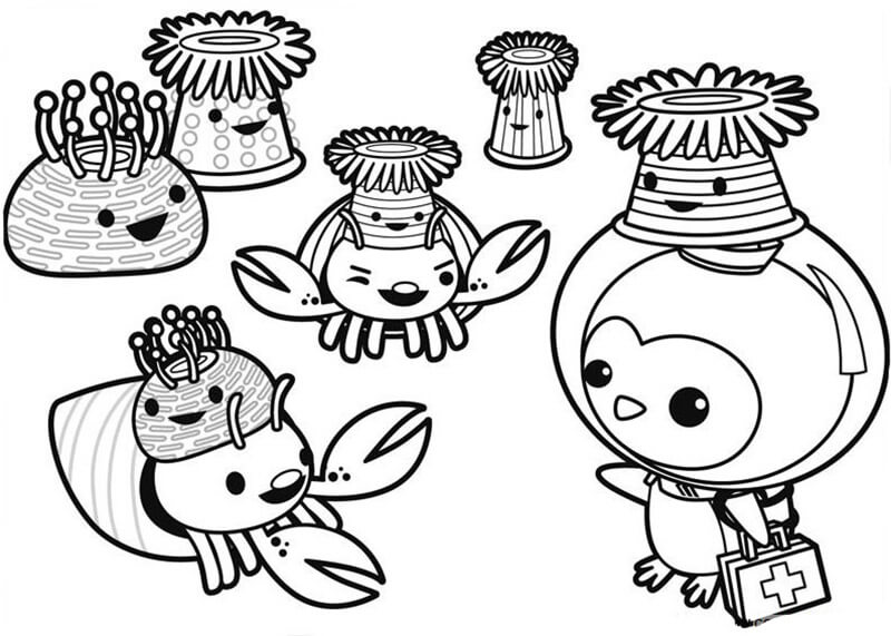Octonauts Characters Coloring Game Octonauts Characters