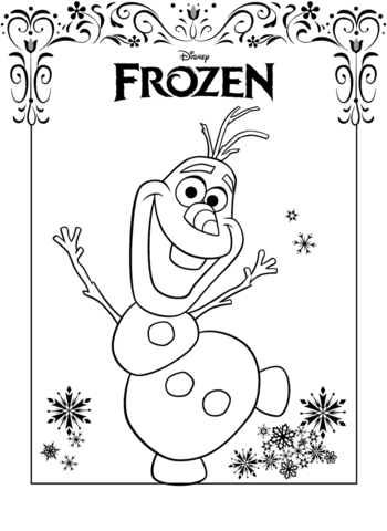 Olaf Frozen Coloring Game Olaf Frozen
