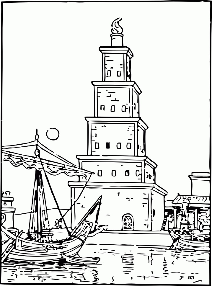 Old Lighthouse Coloring Game Old Lighthouse