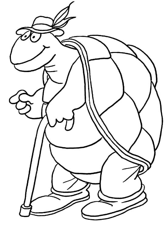 Old Turtle Coloring Game Old Turtle