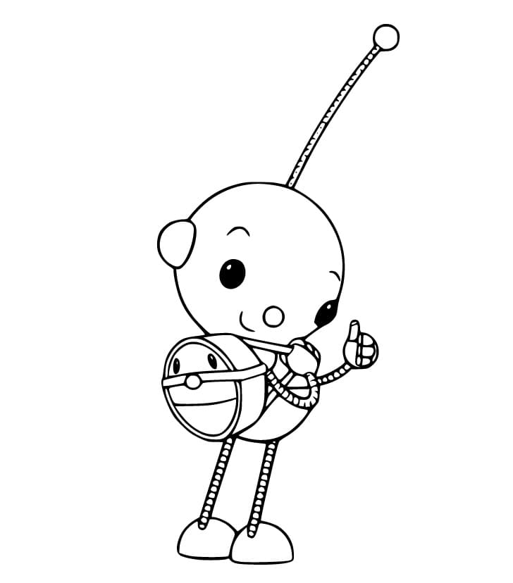 Olie Polie and Backpack Coloring Game Olie Polie and Backpack