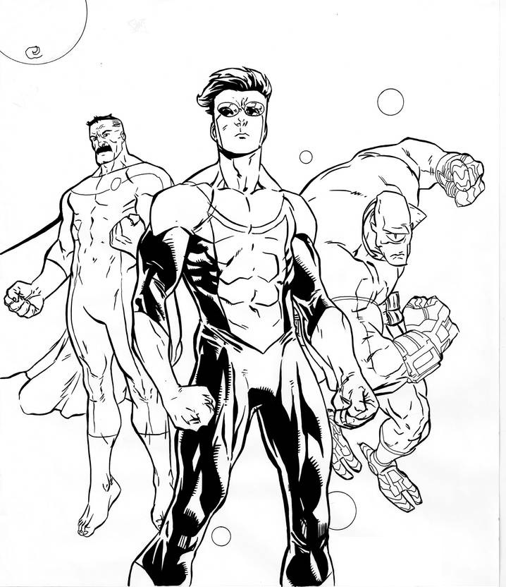 Omni-man, Allen and Invincible