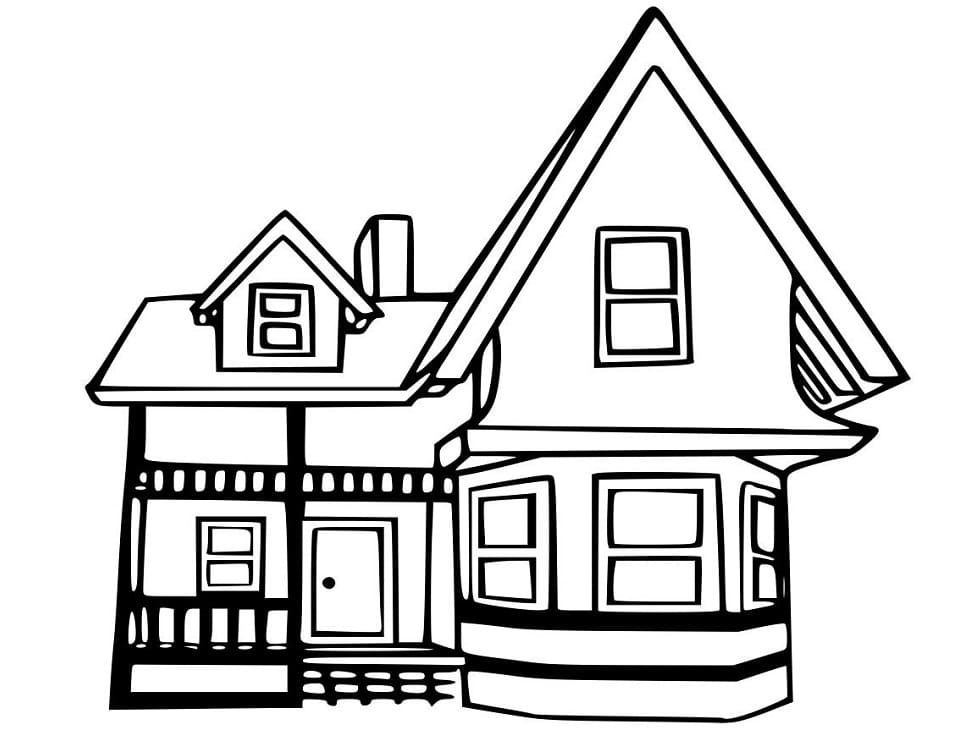 One House Coloring Game One House