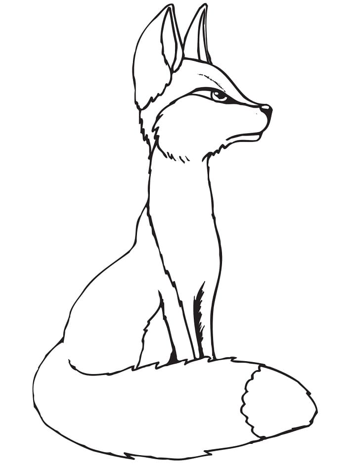 Normal Red Fox Coloring - Play Free Coloring Game Online