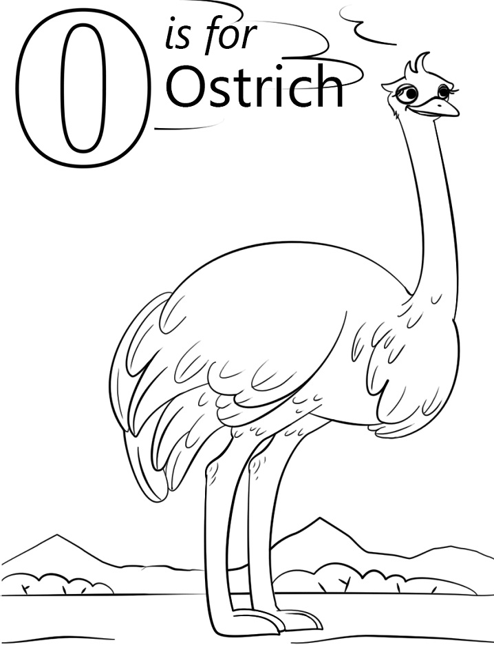 Ostrich Letter O