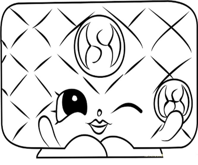 PENNY PURSE Shopkin Coloring Game PENNY PURSE Shopkin
