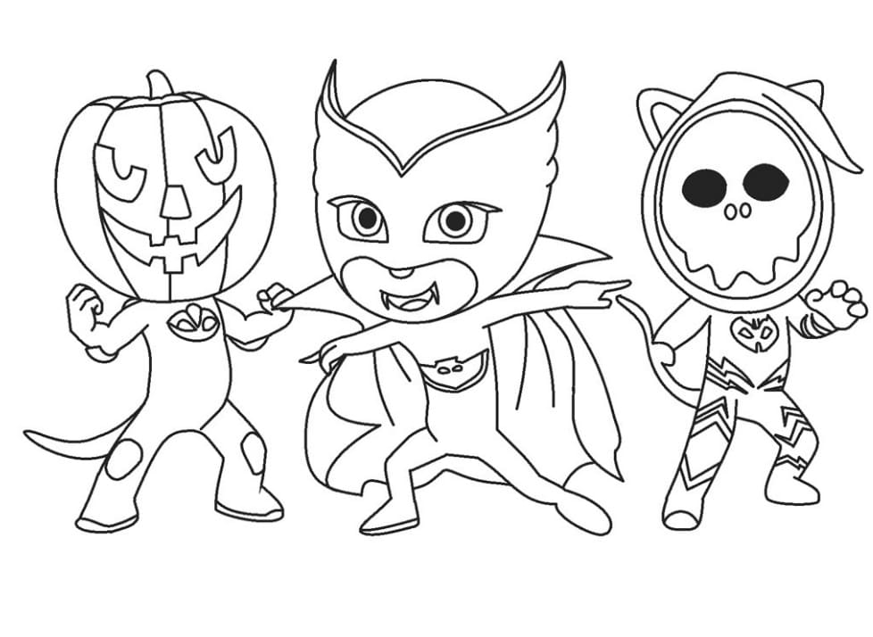 PJ Masks on Halloween