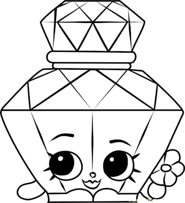 POLLY PERFUME Shopkin Coloring Game POLLY PERFUME Shopkin