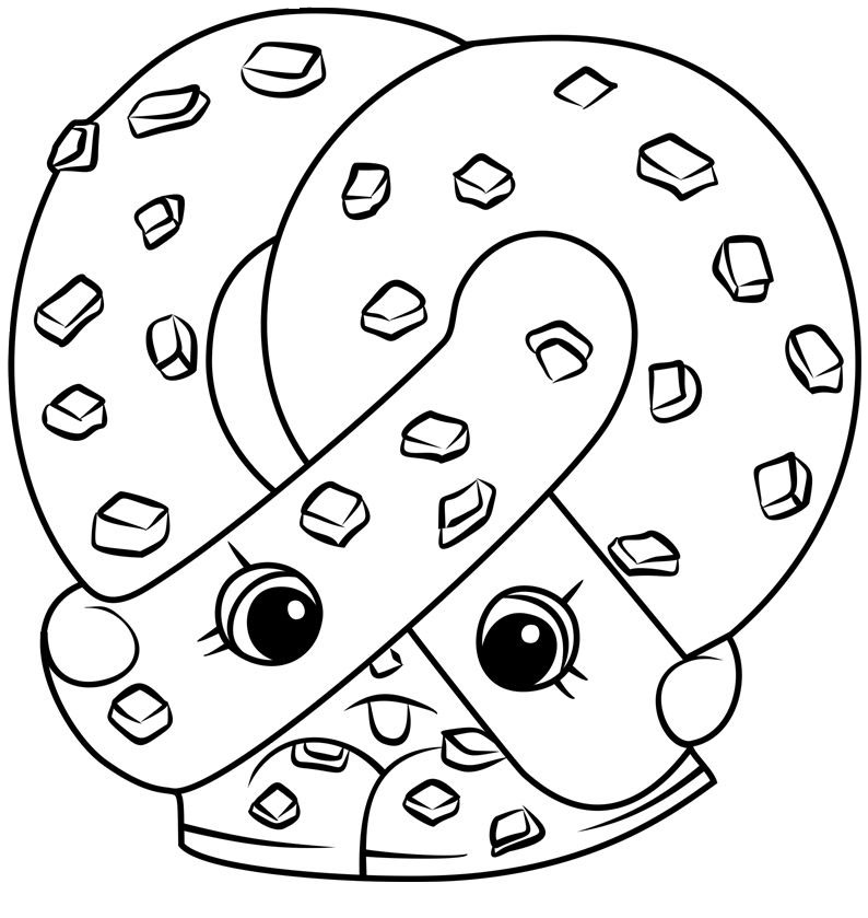 PRETZ ELLE Shopkin Coloring Game PRETZ ELLE Shopkin