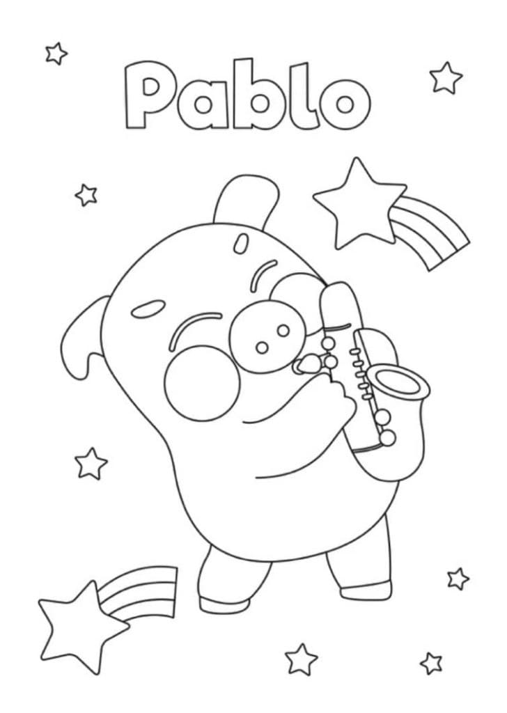 Pablo from Little Baby Bum Coloring Game Pablo from Little Baby Bum