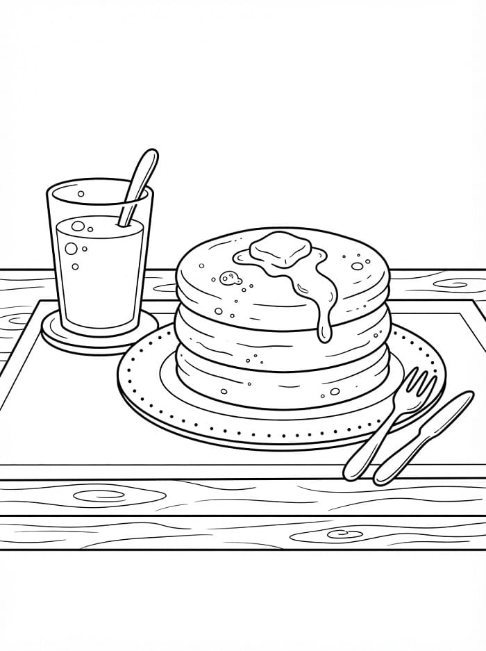 Pancake and Milk Glass