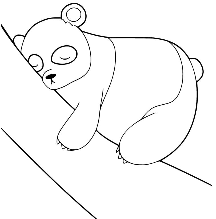 Panda is Sleeping Coloring Game Panda is Sleeping