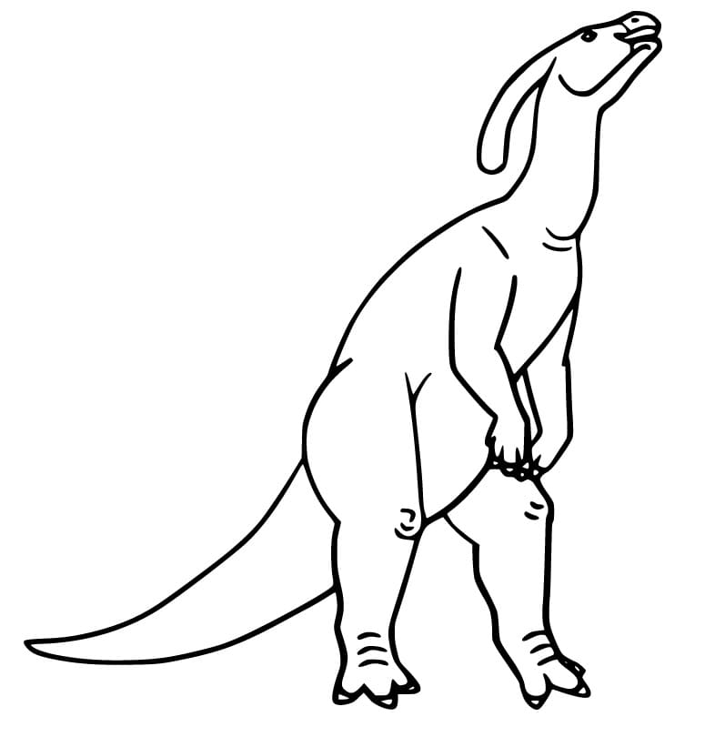 Parasaurolophus 1 Coloring Game Parasaurolophus 1