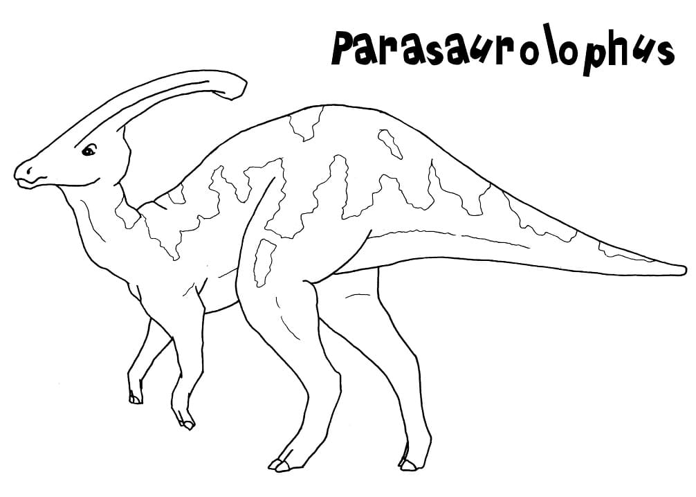 Parasaurolophus Walking Coloring Game Parasaurolophus Walking