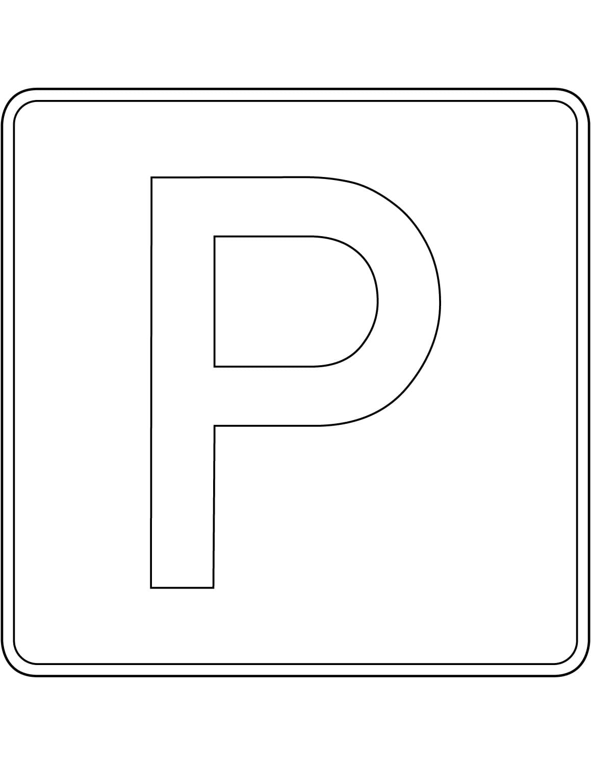 Parking Lot Traffic Sign