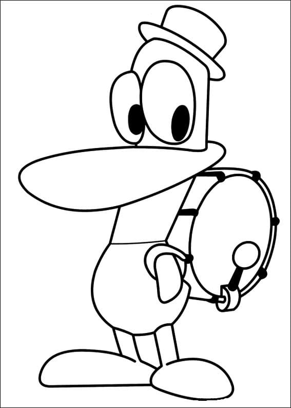Pato and Drum Coloring Game Pato and Drum
