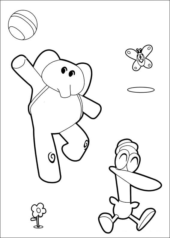 Pato and Elly Coloring Game Pato and Elly