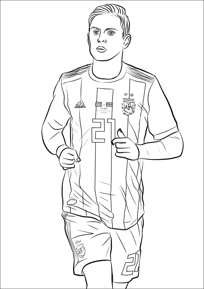 Paulo Dybala Coloring Games - ColoringGames.Net