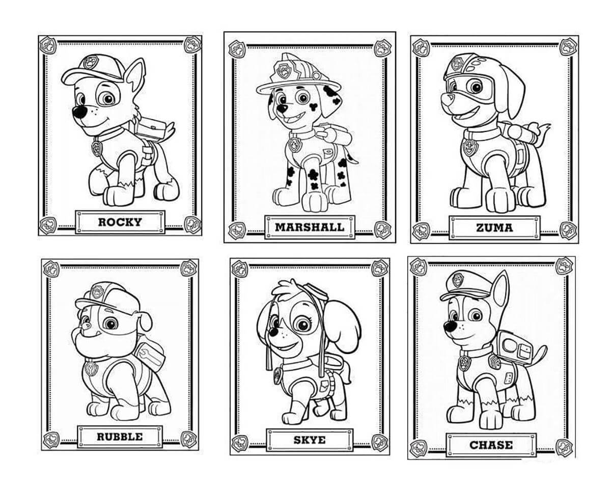 Paw Patrol Portraits Coloring Game Paw Patrol Portraits