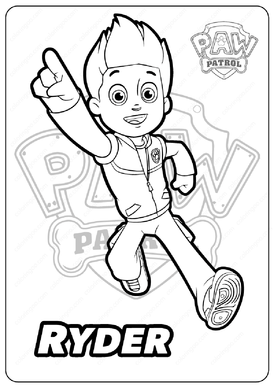 Ryder Paw Patrol 2 Coloring Game Ryder Paw Patrol 2