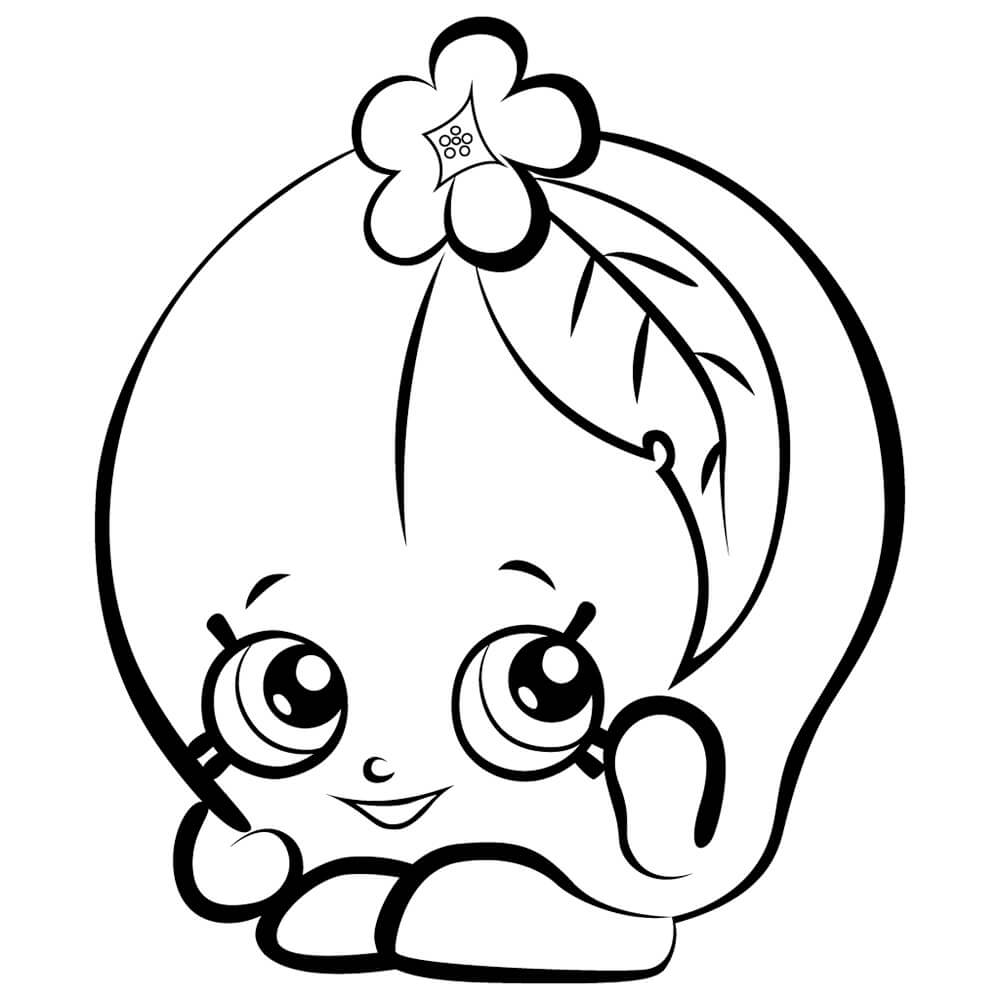 Peachy Shopkins Coloring Game Peachy Shopkins