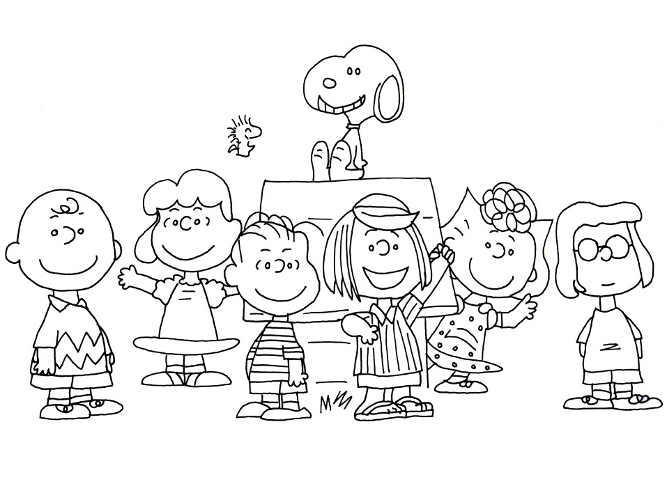 Peanuts Characters 1 Coloring - Play Free Coloring Game Online